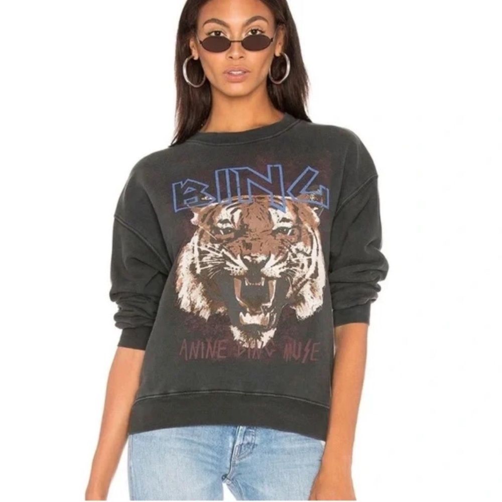 Anine Bing
Tiger Graphic Sweatshirt Charcoal S